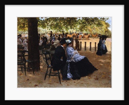 At the Racetrack, 1874 by Giuseppe de Nittis