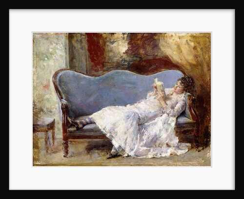 A Lady Reading by Eduardo-Leon Garrido