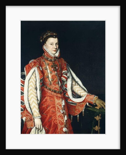 Elisabeth of Valois, standing by Alonso Sanchez Coello