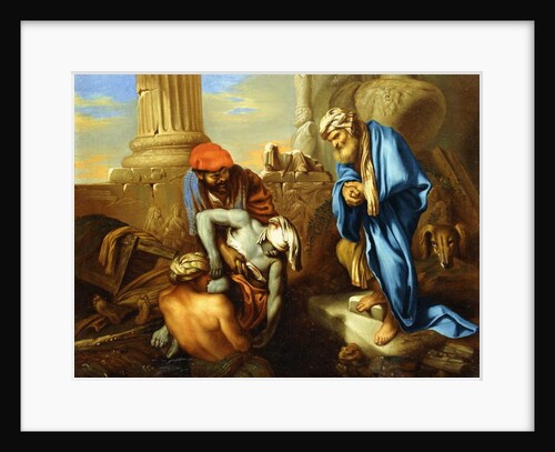 Tobit Burying the Dead in Defiance of the Orders of Sennacherib by Giovanni Francesco Castiglione
