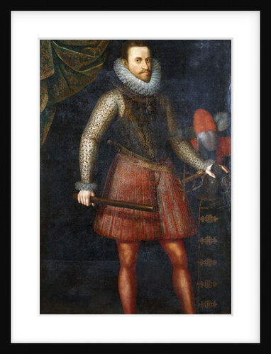 Portrait of the Archduke Albert, standing full-length holding a Baton, 1593 by Alonso Sanchez Coello