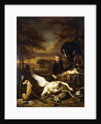 The Spoils of a Hunt with a Hunt Servant and a Black Page holding a Bay, 1700 by Jan Weenix