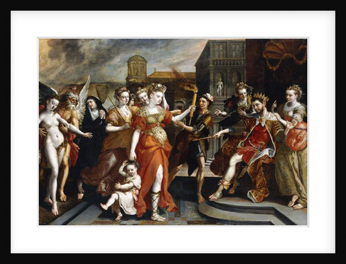 The Calumney of Apelles by Maarten de Vos