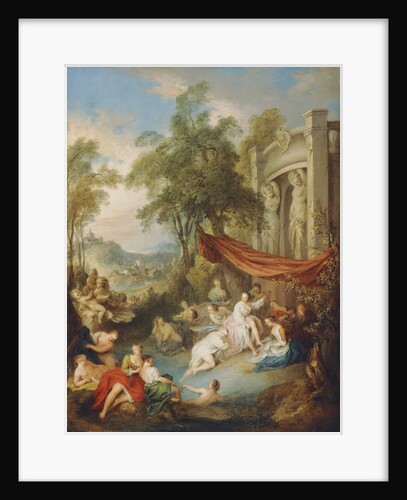 Nymphs Bathing at a Pool by a Loggia by Jean-Baptiste Joseph Pater