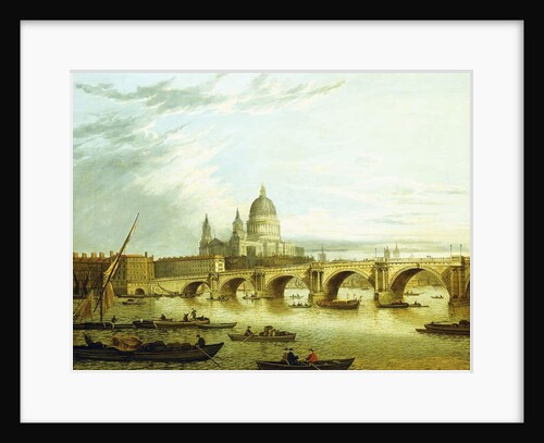 A View of Blackfriars Bridge with Saint Paul's by John Dean Paul