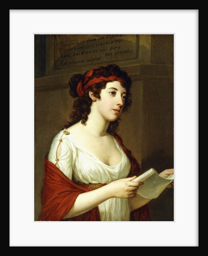 Portrait of a Lady as Sappho by Elisabeth Louise Vigee-Lebrun