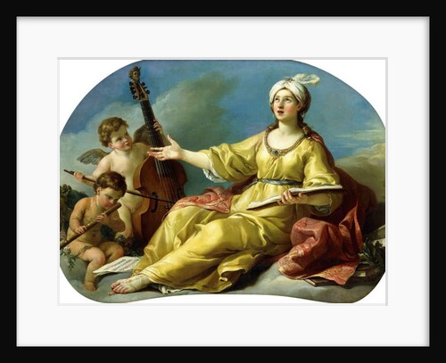 A Personification of Music, Singing with Putti Playing a Viol and a Flute, 1758 by Joseph-Marie the Elder Vien