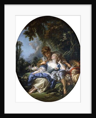 A Shepherd and a Shepherdess in Dalliance in a Wooded Landscape, 1761 by Francois Boucher