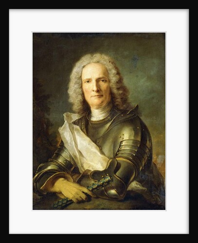 Portrait of a Marechal de France, probably Chretien-Louis de Montmorency-Luxembourg, half-length, 1740 by Jean-Marc Nattier