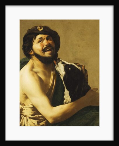 A laughing Bravo with a Dog, 1628 by Hendrick Ter Brugghen