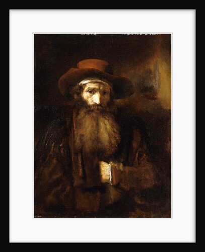 A Bearded Old Man, wearing a brown Coat and russet Hat, 1651 by Rembrandt Harmensz. van Rijn