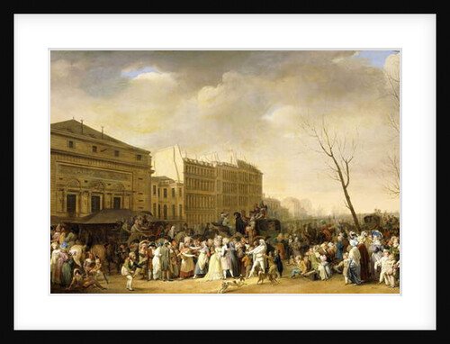 A Carnival on the Boulevard du Crime, 1832 by Louis Leopold Boilly