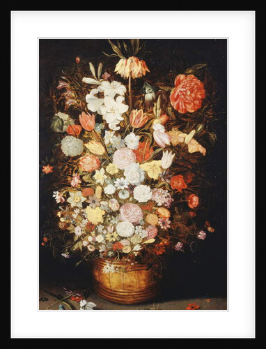 A Still Life of Flowers in a wooden Tub, c.1630s by Jan the Younger Brueghel
