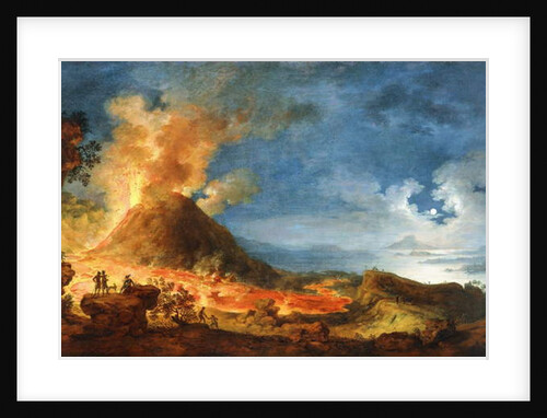 Vesuvius Erupting, with Sightseers in the Foreground by Pierre Jacques Volaire