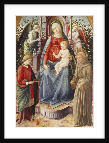 The Madonna and Child with Saints Julian and Francis by Francesco di Stefano Pesellino