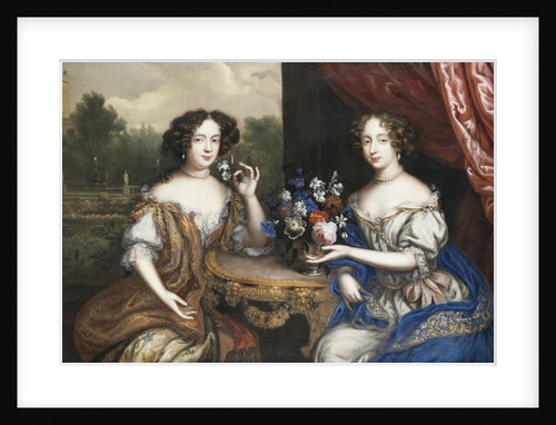 A Double Portrait of Lady Maria Somalia and Lady Anne Barrington by Henri Gascard