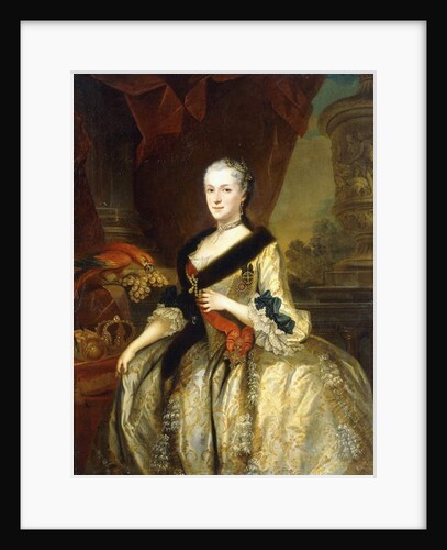 Portrait of Maria Josepha, Queen of Poland, standing three-quarter length by Louis de Silvestre