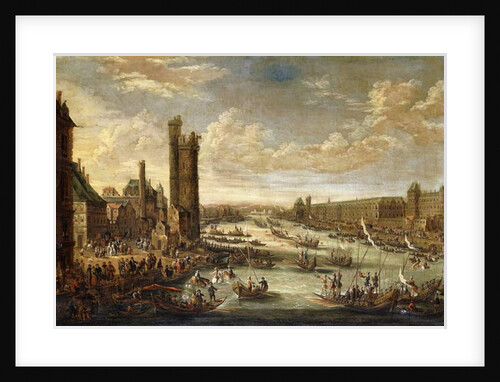 A View of Paris looking toward the Louvre and the Tour de Nesle, 1671-77 by Peeter or Pieter Bout