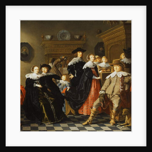 An Elegant Family in an Interior by Jan Olis