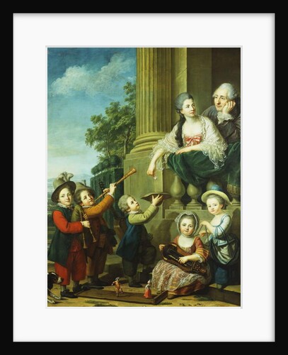 A Group Portrait of the Perceval Family by Guillaume Voiriot
