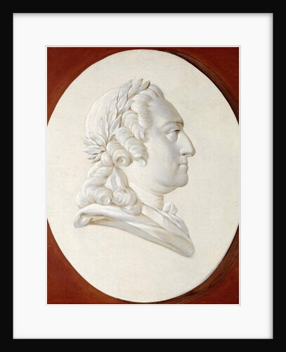 Portrait of King Louis XV, bust-length, in a Painted Oval, a Trompe l'Oeil Medallion by Henri Roland de la Porte