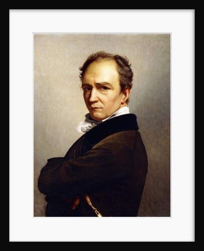 Portrait of the Artist holding a Stylus by Francois Joseph Navez