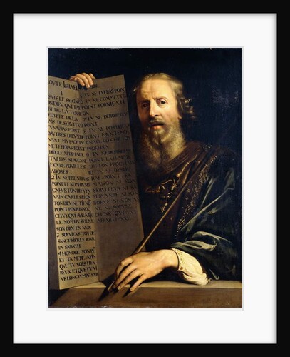 Moses Holding the Ten Commandments by Philippe de Champaigne
