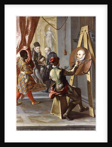 Fabio Albergati received by Philip II of Spain, while an Artist Secrectly Executes his Portrait on the King's Instructions by Giovanni Antonio Burrini or Burino