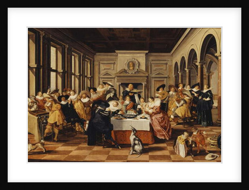 A Merry Company in a Palatial Interior by Dirck Hals