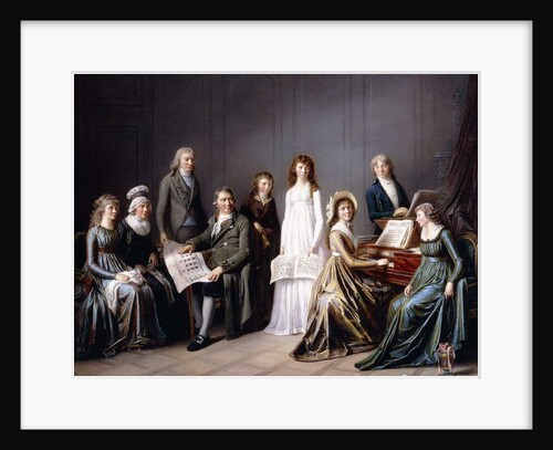 Portrait of Johann Burki, Commissaire General of the Canton of Berne, and his family, 1797 by Pierre Nicolas Legrand