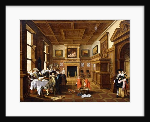 A Merry Company in an Interior by Dirck Hals