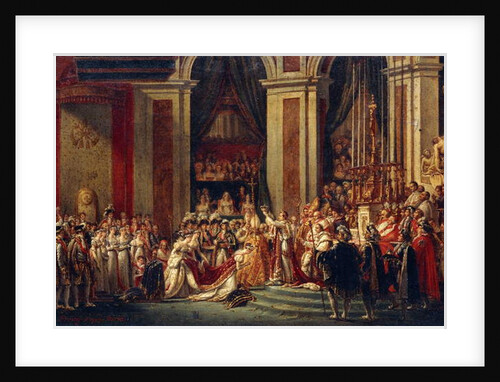 Napoleon crowning Josephine by Jacques Louis David