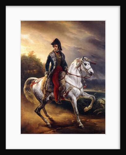 Portrait of Justo Machado y Salcedo, Spanish Consul in Paris on horseback, 1821 by Emile Jean Horace Vernet