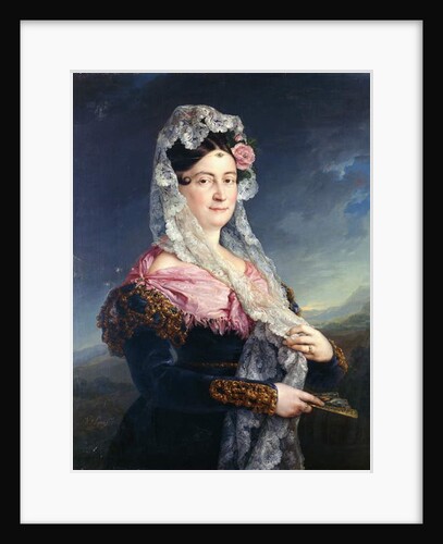 Portrait of Dona Maria de los Dolores Gomez de las Casas e Ibarrondo, the First Marquise of Ulagares by Jose Camaron