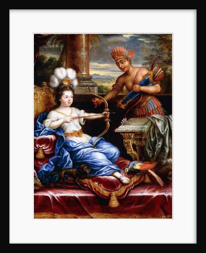 An Allegory of America Paying Homage to Europe by Pierre Mignard