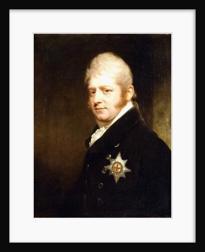 Portrait of Prince Adolphus Frederick, Duke of Cambridge, bust length wearing the Star of the Garter, 1808 by William Beechey