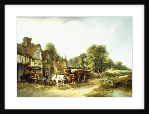 The Timber Wagon, 1845 by Edward Charles & Shayer William Snr. Williams
