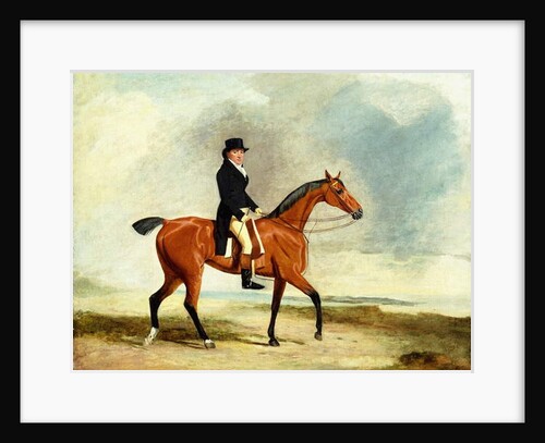 Francis Const on his Bay hunter Riding near the Sea, 1806 by Benjamin Marshall