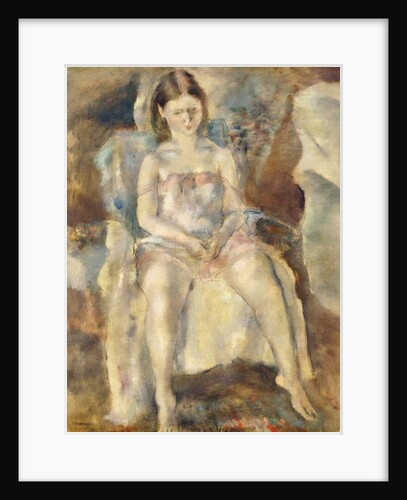 Young Girl Sitting, 1928 by Jules Pascin