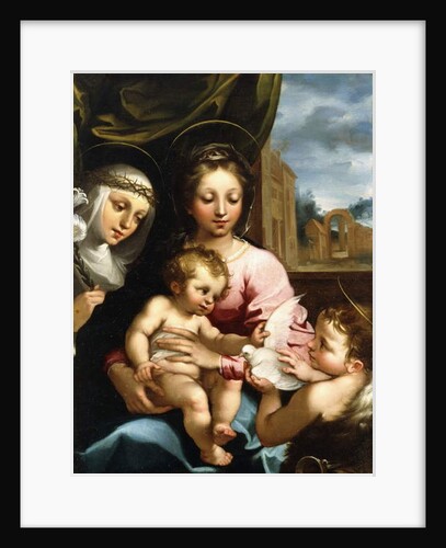 The Madonna and Child with the Infant Saint John the Baptist and Saint Catherine of Siena, c.1597-1612 by Rutilio Manetti