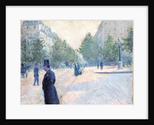 Place Saint Augustin, Misty Weather, 1878 by Gustave Caillebotte
