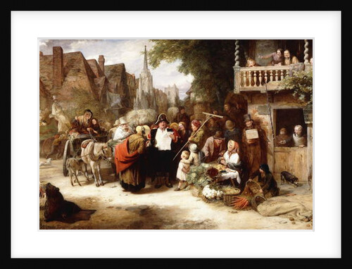 Market Day, the Arrival of the Hippodrome by George Bernard O'Neill