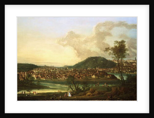 View of Prague from the East by Johann Friedrich Meyer