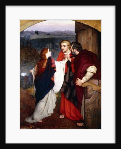 Mary Magdelene giving news of the Resurrection to the Disciples, 1860 by Philip Hermogenes Calderon