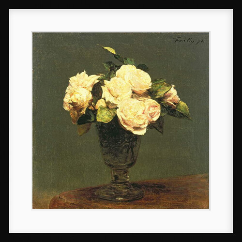 White Roses, 1873 by Ignace Henri Jean Fantin-Latour