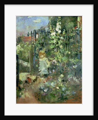 Child in the Hollyhocks, 1881 by Berthe Morisot