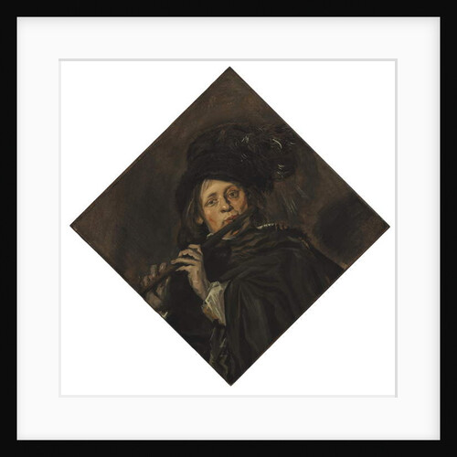 Young man playing a flute by Frans Hals