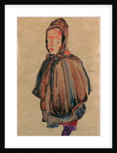 Girl with hood, 1910 by Egon Schiele