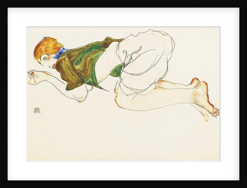 Kneeling woman, 1912 by Egon Schiele