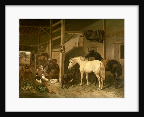 Stable Interior by John Frederick Herring Snr